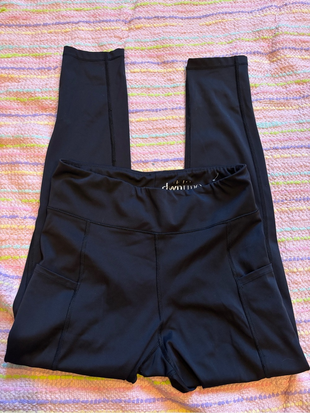 Aeropostale Black High-Waist Leggings with Side Pockets
